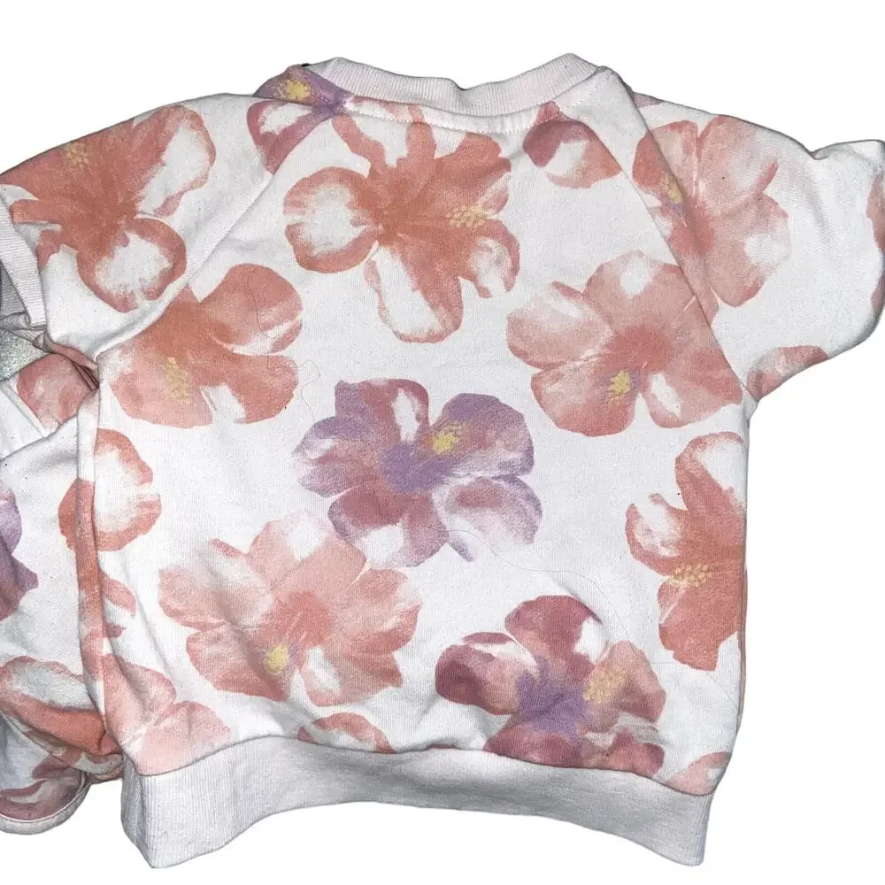 Juicy Couture Little Girls Floral French Terry 2 PC Shorts Set 5 !